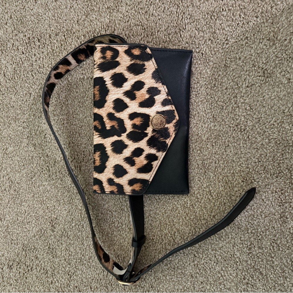 Vince Camuto Leopard Print Crossbody Bag